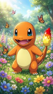 Charmander in Spring