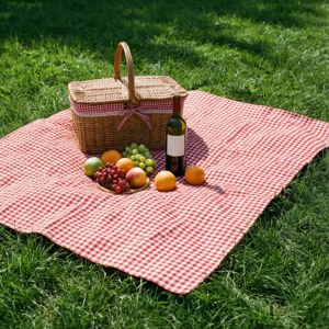Checkered Picnic Setup