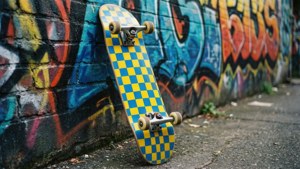 Checkered Skateboard