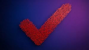 Checkmark Mosaic Abstract