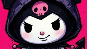 Cheeky Kuromi Close-up