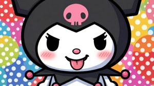 Cheeky Kuromi Close-up