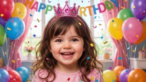 Cheerful Birthday Girl