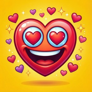 Cheerful Cartoon Heart