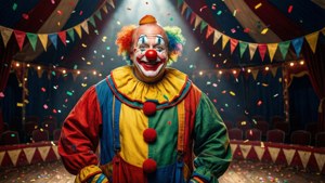 Cheerful Circus Clown