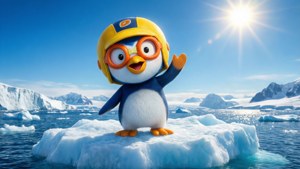 Cheerful Pororo on Ice