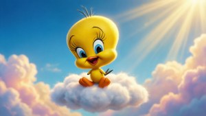 Cheerful Tweety on Cloud