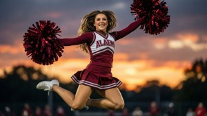 Cheerleader Sunset Leap