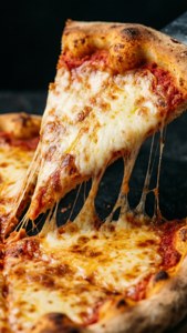 Cheese Pull Pizza Slice