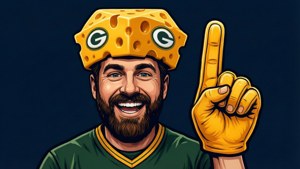 Cheesehead Fan Cartoon
