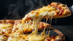 Cheesy Pineapple Pizza Slice Lift