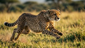 Cheetah in Full Sprint