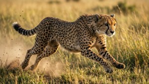 Cheetah in Sprinted