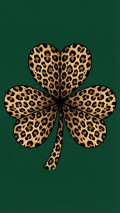 Cheetah Print Shamrock