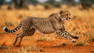 Cheetah Sprinting Fast
