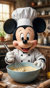 Chef Baby Mickey Baking