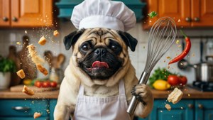 Chef Pug Cooking