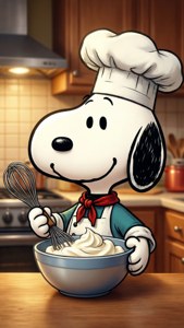 Chef Snoopy Baking