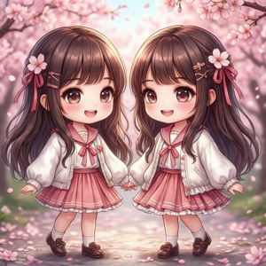 Cherry Blossom Besties