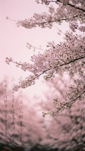 Cherry Blossom Calligraphy