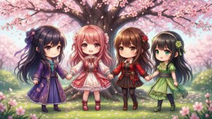 Cherry Blossom Friends