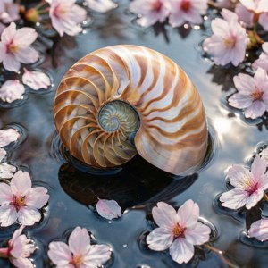 Cherry Blossom Nautilus
