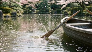 Cherry Blossom Pond Wake