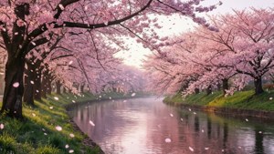 Cherry Blossom River