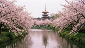 Cherry Blossom River