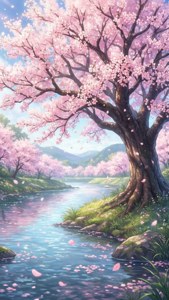 Cherry Blossom River