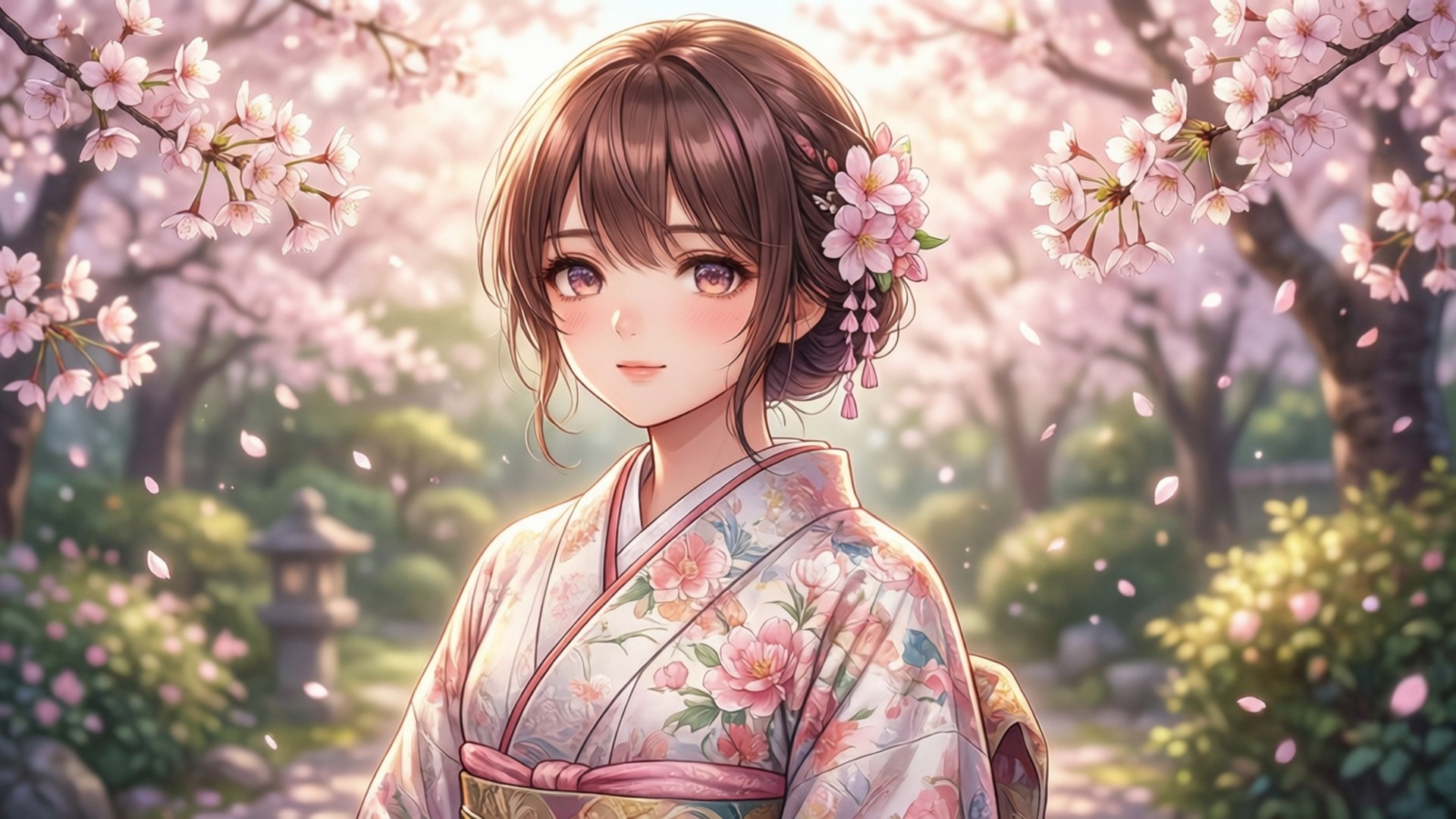 Cherry Blossom Serenity by Wallpapers.art Studio