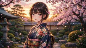 Cherry Blossom Sunset