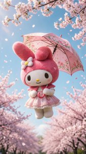Cherry Blossom Umbrella My Melody