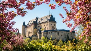 Cherry Blossoms and Castle