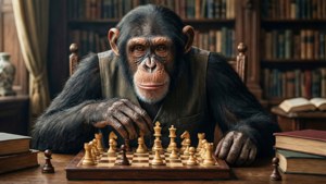 Chess Master Chimpanzee