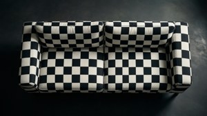 Chessboard Pattern Sofa