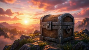 Chest at Mountain Sunrise
