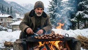 Chestnut Roast in Snow