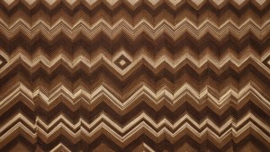 Chevron Brown Zigzag