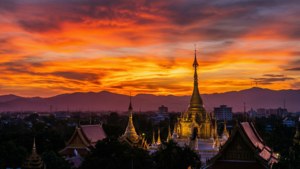 Chiang Rai Sunset Skyline