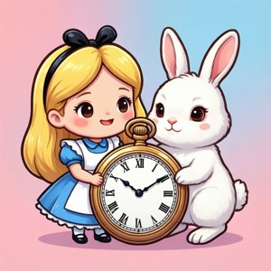 Chibi Alice and Rabbit