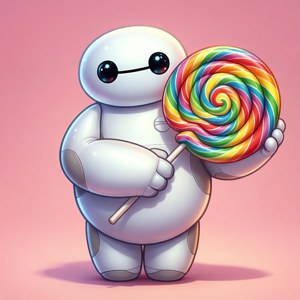 Chibi Baymax Lollipop