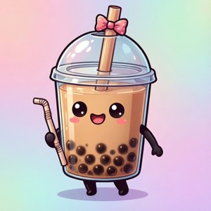 Chibi Bubble Tea Character