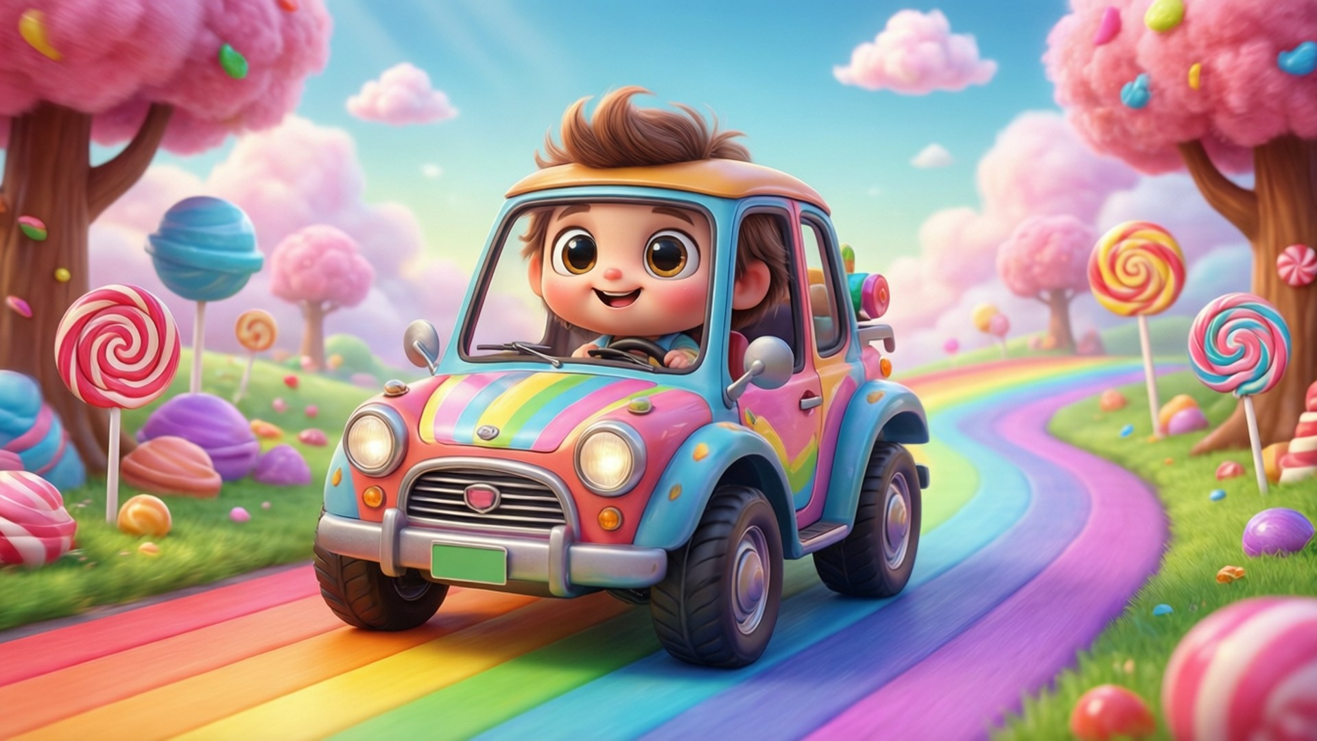 Chibi Candy Ride by Wallpapers.art Studio