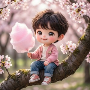 Chibi Chopper Cherry Blossoms