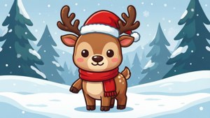 Chibi Christmas Reindeer