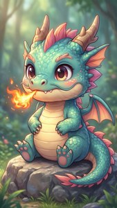 Chibi Dragon Fart