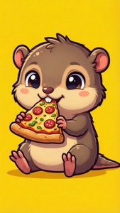 Chibi Gopher Pizza