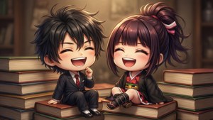 Chibi Hanako and Nene