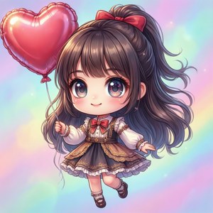 Chibi Heart Balloon